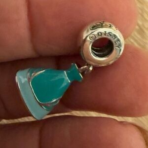 Pandora Silver and Turquoise Dress Charm